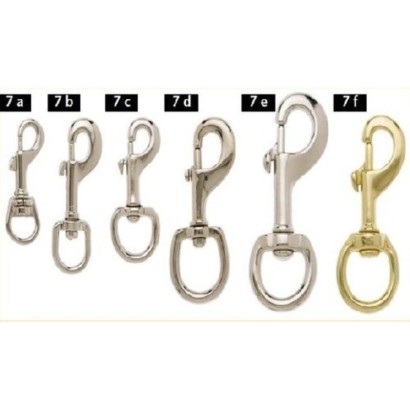 MOSQUETON GATILLO C/QUITAVUELTAS PASO OVALADO (25MM)