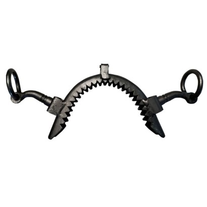 MUSEROLA VAQUERA FORJA P. LARGOS 42 INOX BITONO ENVEJECIDO