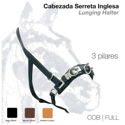 CABEZADA SERRETA INGLESA 3-PILARES 101