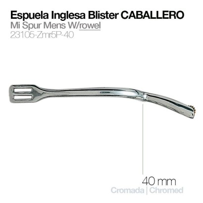 ESPUELA INGLESA BLISTER CABALLERO ZINC 23105-ZMR5P-40