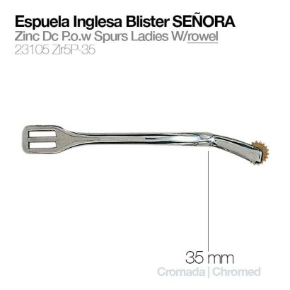 ESPUELA INGLESA BLISTER SEÑORA CROMADO 23105-ZLR5P-35