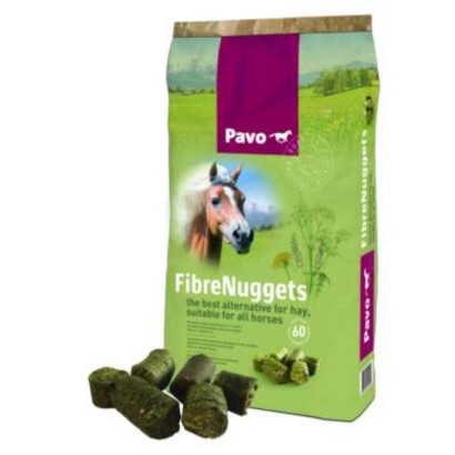 PELLETS PAVO FIBRENUGGETS 20KG