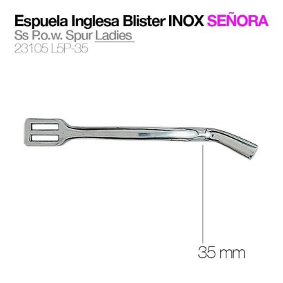 ESPUELA INGLESA INOXIDABLE SEÑORA 23105L5P 35 MM