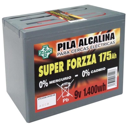 PILA FORZZA ALCALINA 175 A / h. 9 V. 1.400 W. hora