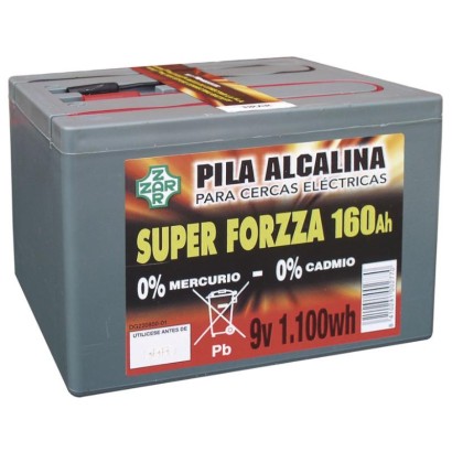 PILA FORZZA ALCALINA 160 A / h. 9 V. 1.100 W. hora