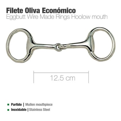 FILETE OLIVA ZALDI  INOX ECONÓMICO 215309C