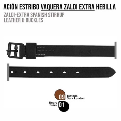 ACION ESTRIBO VAQUERA ZALDI EXTRA HEBILLA