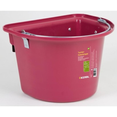 COMEDERO KERBL CABALLOS PVC PARA COLGAR CON ASA 12 L