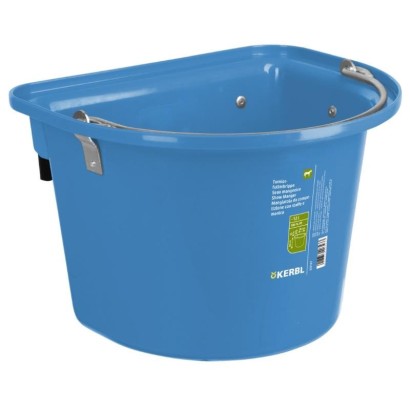 COMEDERO KERBL CABALLOS PVC PARA COLGAR CON ASA 12 L