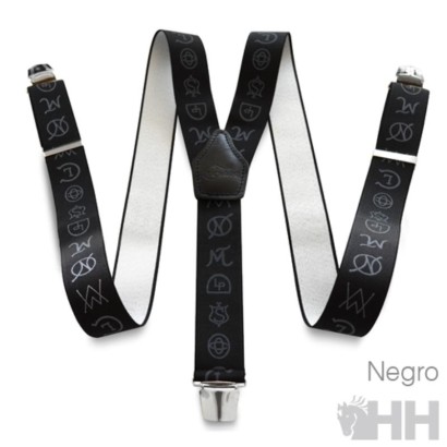 TIRANTE LEXHIS ELASTICO CON PINZAS Y CINTA MOTIVOS HIERROS