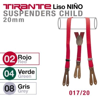 TIRANTE LISO NIÑO 017/20