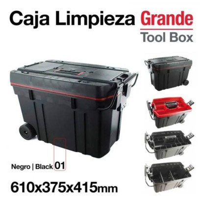 CAJA LIMPIEZA GRANDE 610 X 375 X 415 MM NEGRO