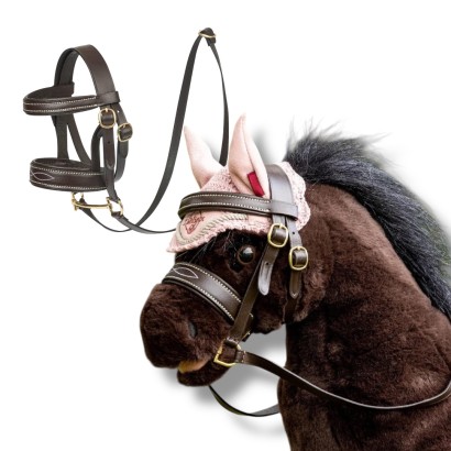 JUGUETE CABEZADA DE MONTAR PARA LEMIEUX TOY PONY BROWN