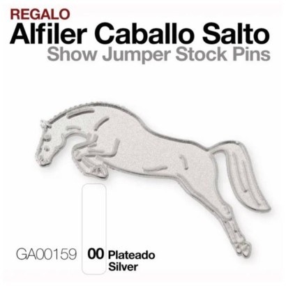 ALFILER CABALLO SALTO GA00159 PLATEADO
