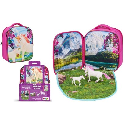 MOCHILA UNICORNIO 3D CON 2 FIGURAS
