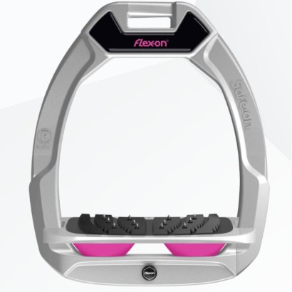 ESTRIBOS FLEX-ON DE SEGURIDAD SAFE ON ULTRA GRIP LIGHT GREY LIGHT GREY FUCSIA