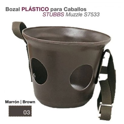 BOZAL PLASTICO PARA CABALLO STUBSS S7533