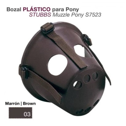 BOZAL PLÁSTICO PARA PONY STUBBS S7523