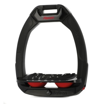 ESTRIBOS FLEX-ON DE SEGURIDAD SAFE ON ULTRA GRIP BLACK BLACK RED